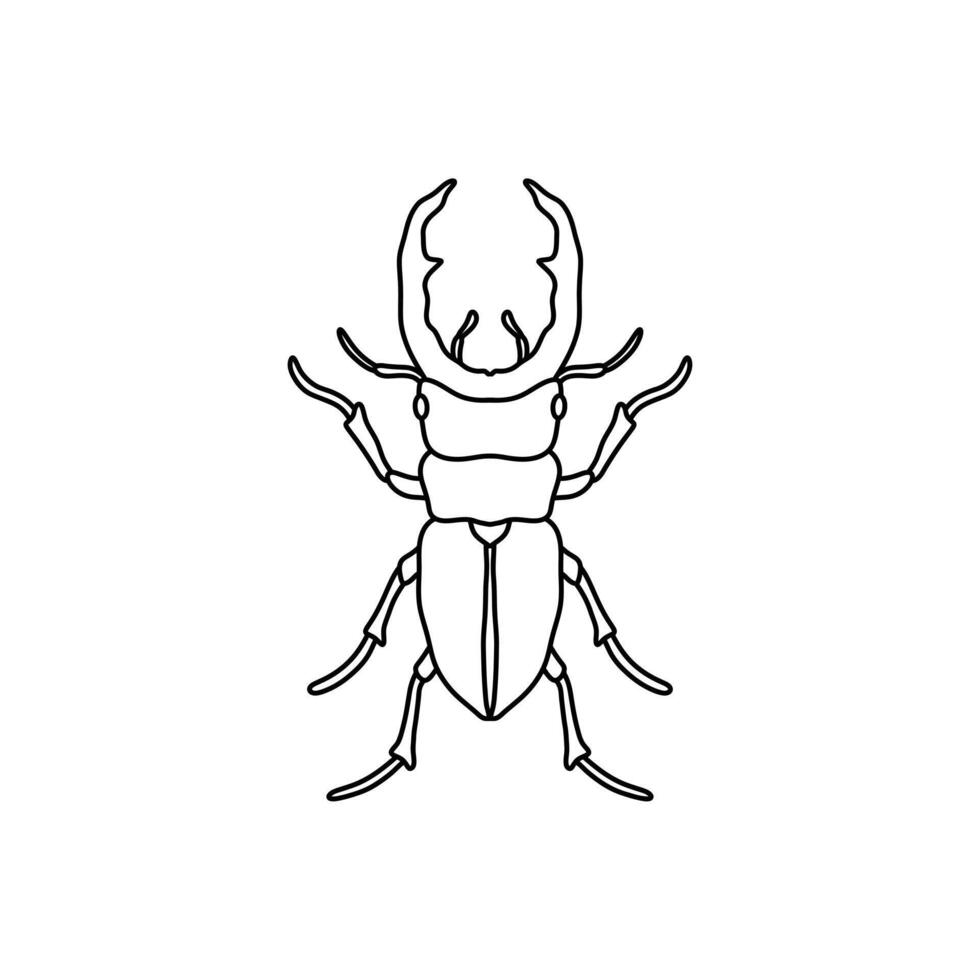bug silhouette isolated in white background vector