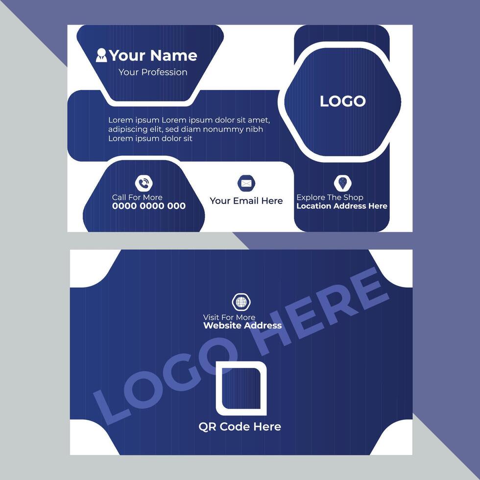 Modern and Corporate Business Card Design Template vector