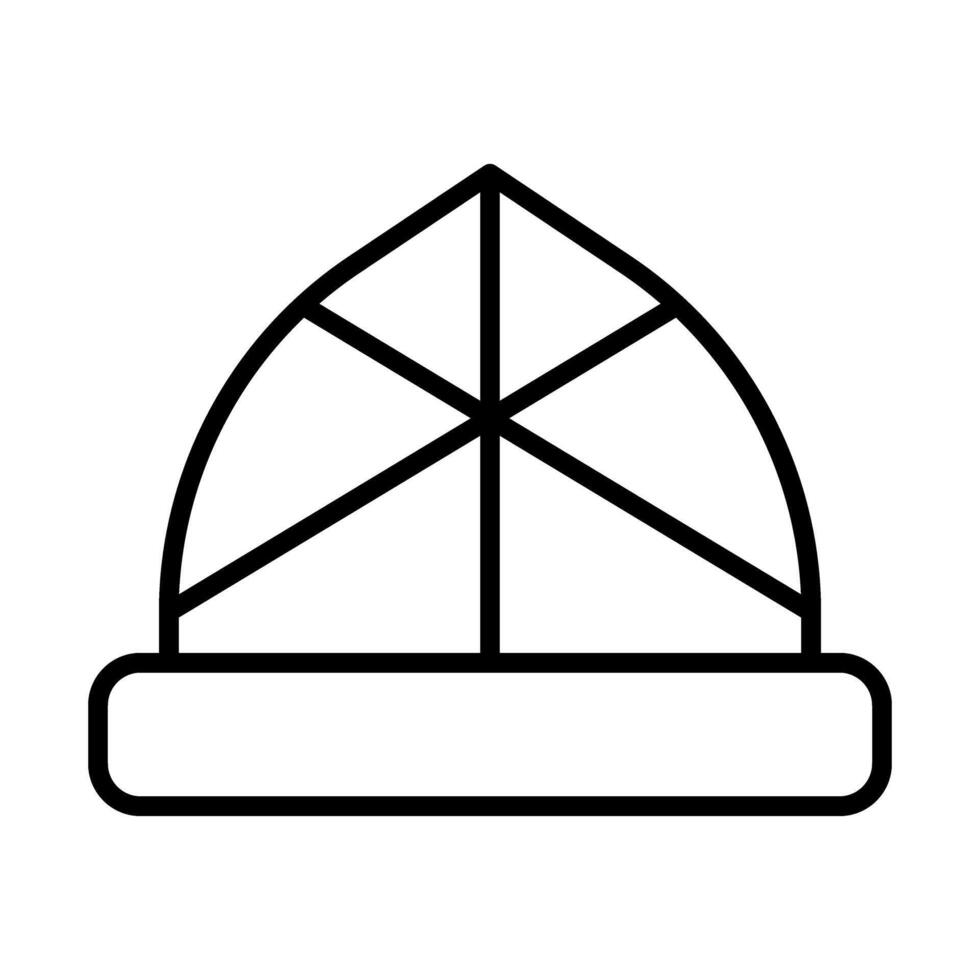 Butcher Hat Line Icon Design vector