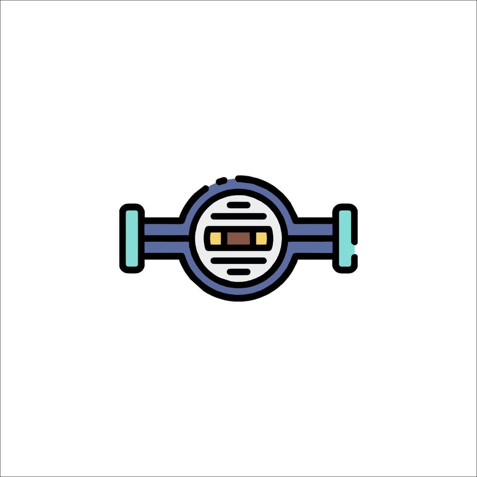 A robot with a head on it vector