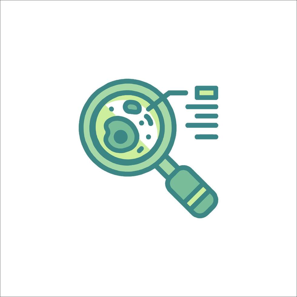 Magnifying glass icon with a magnifying glass vector
