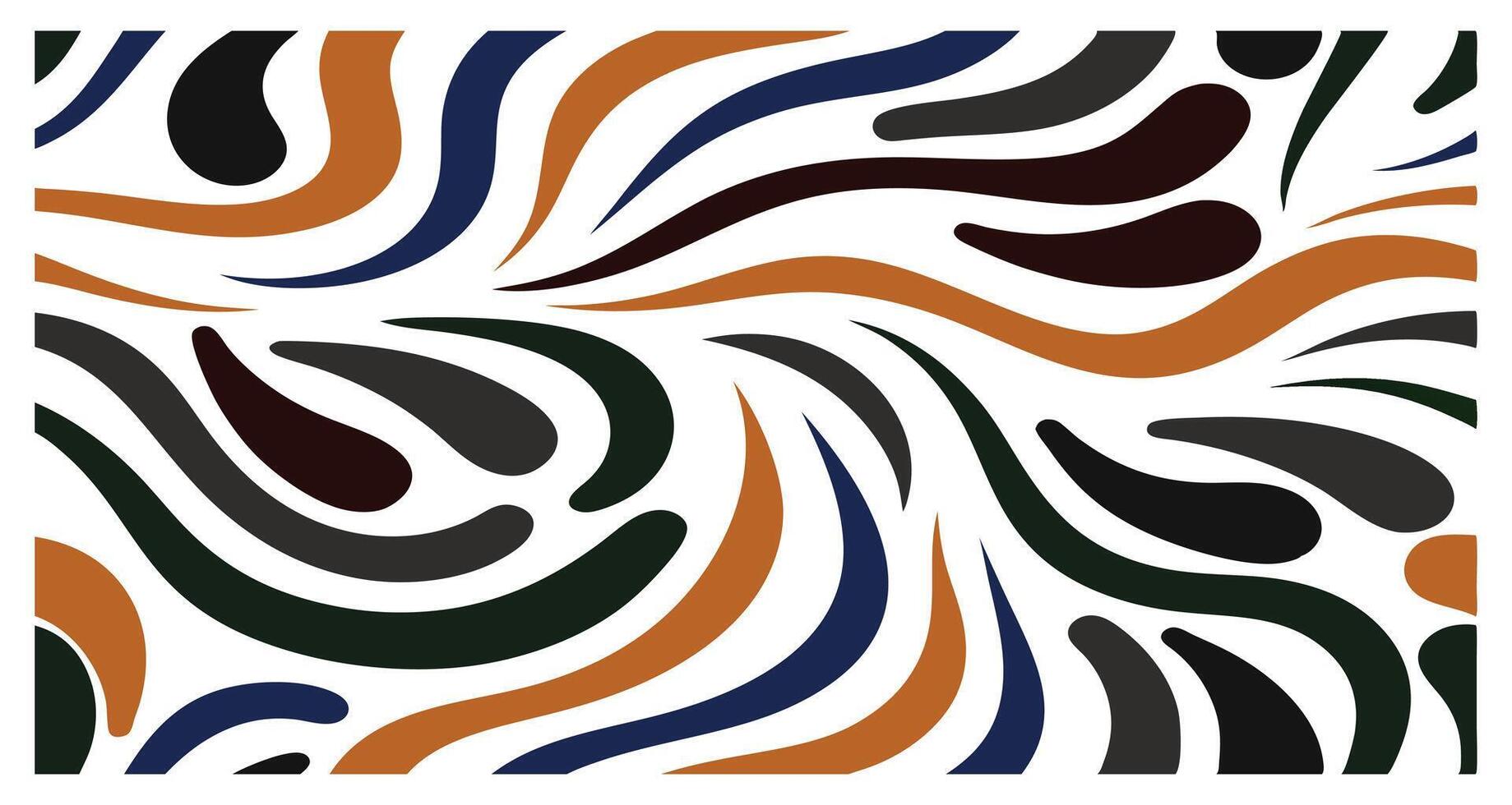 Minimalist Abstract Pattern Featuring Curved Lines and Organic Forms vector
