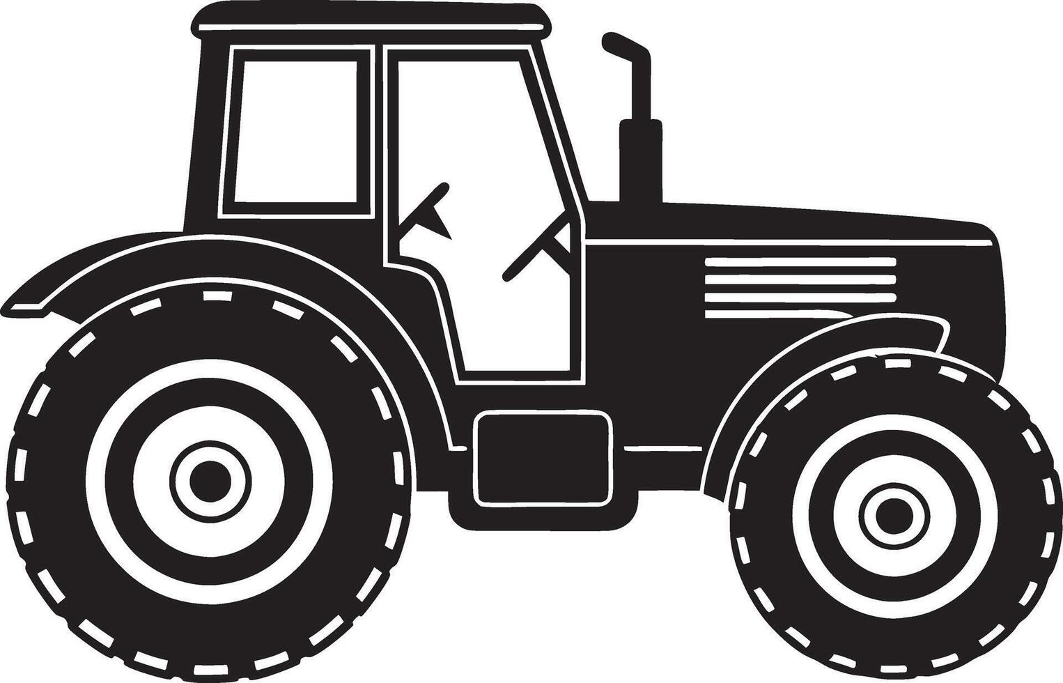 tractor icon on white background vector
