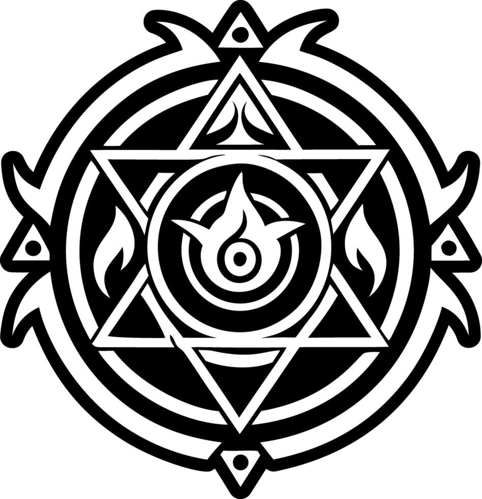 Fusion sigil symbol icon in solid style vector