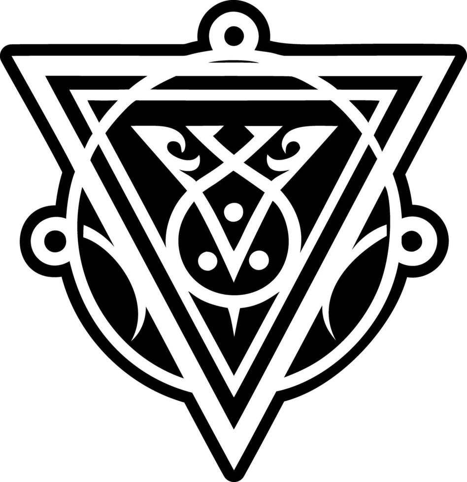 Veil sigil symbol icon in solid style vector