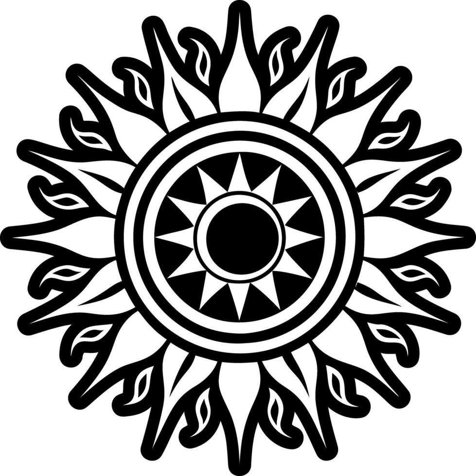 Solar flare icon in glyph style vector