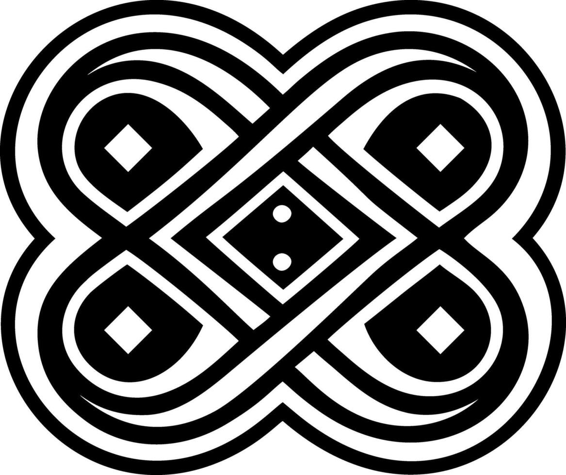 Infinity sigil icon in filled style vector