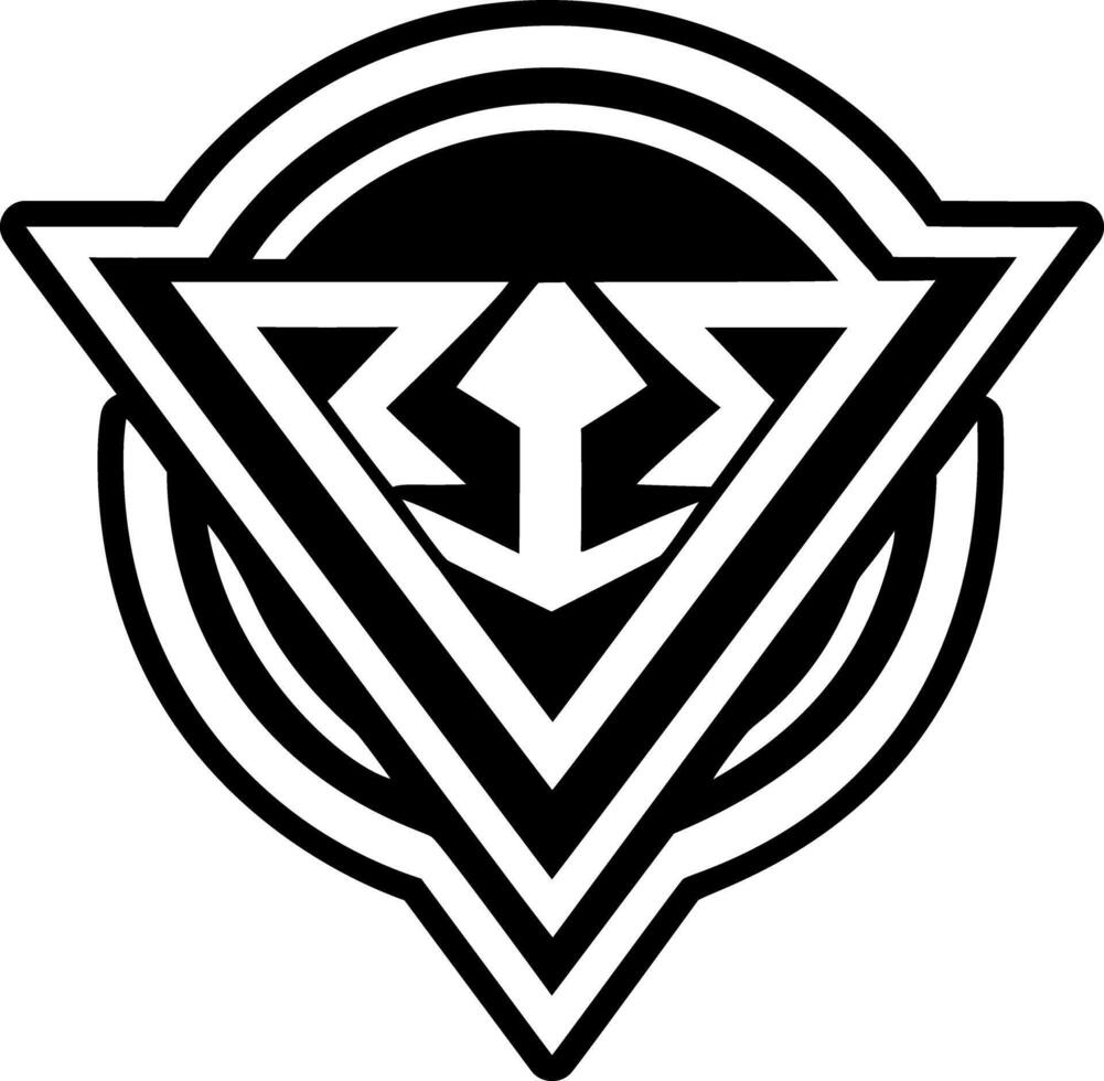 A solid style icon of strength symbol vector