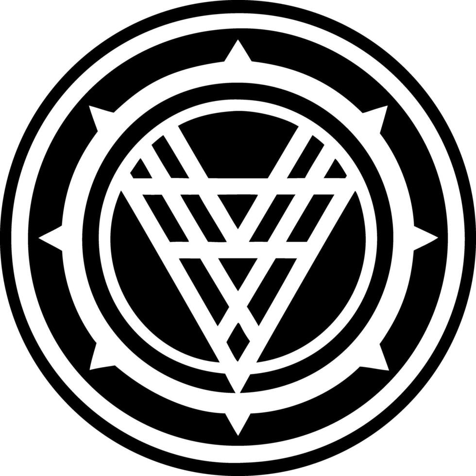 A solid style icon of heavenly symbol vector