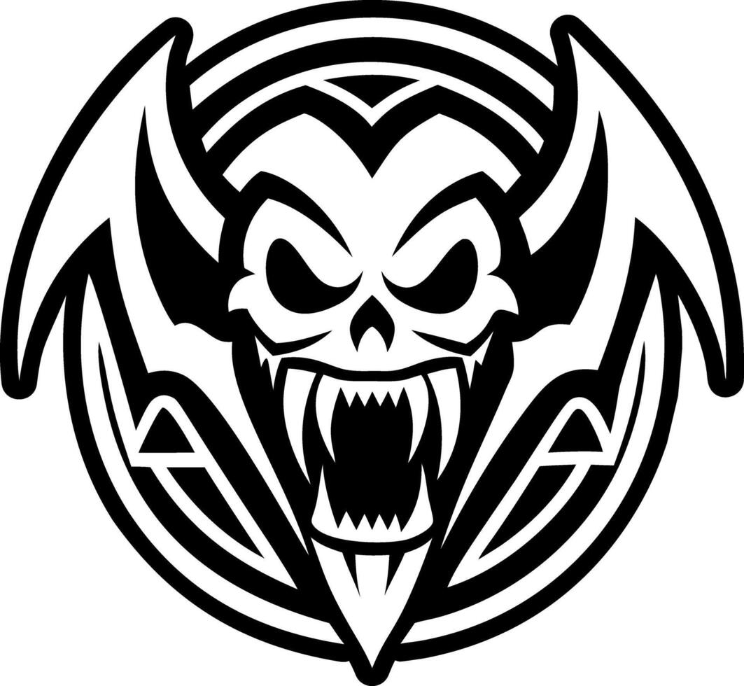 Vampire fangs symbol icon in solid style vector