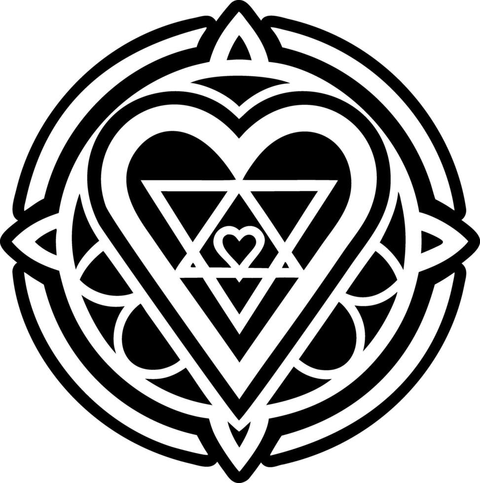 Heart symbol icon in glyph style vector