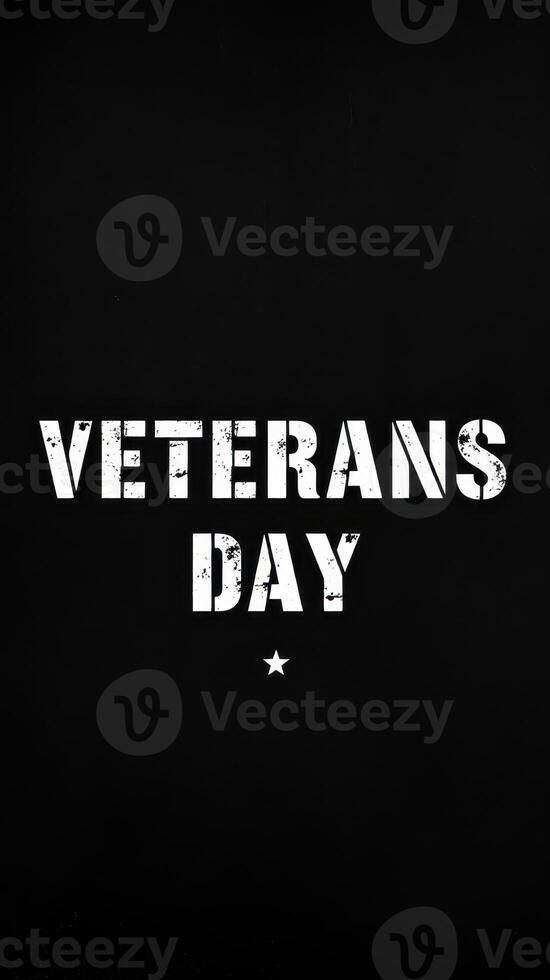 Veterans Day celebration honoring those who served in the military with a solemn and respectful atmosphere photo