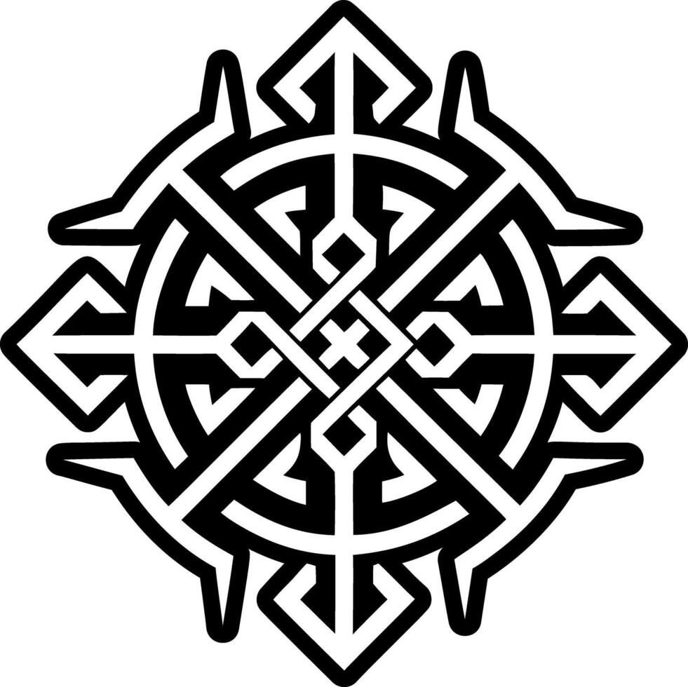 Sovereign rune icon in filled style vector