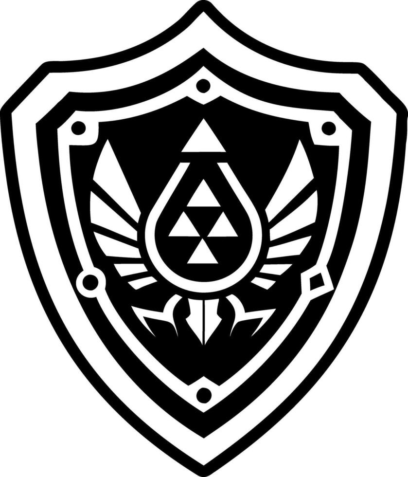 A glyph style icon of invincibility symbol vector