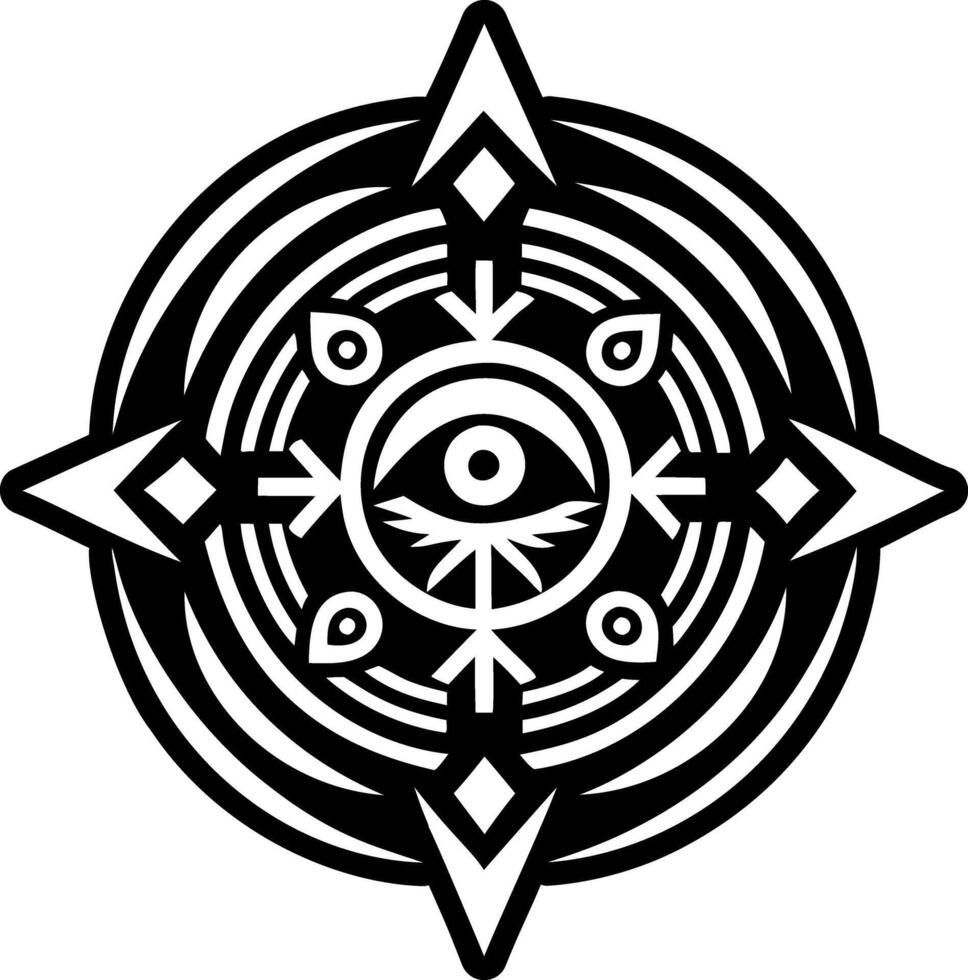 A glyph style icon of wandering spirit symbol vector