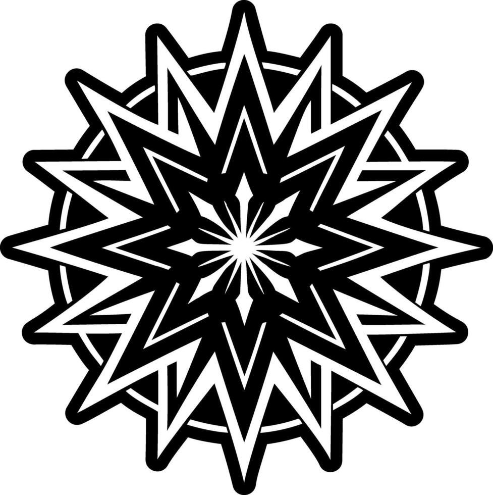 Starburst symbol icon in solid style vector