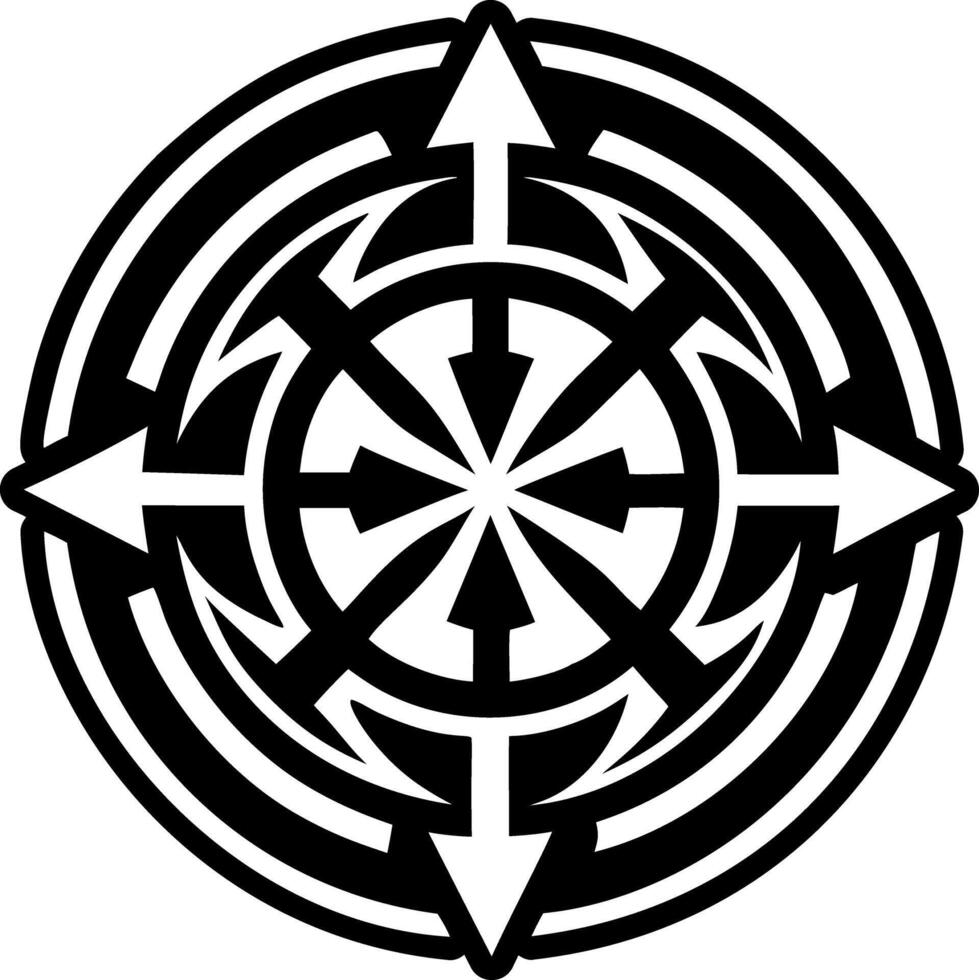 Telekinesis symbol icon in filled style vector