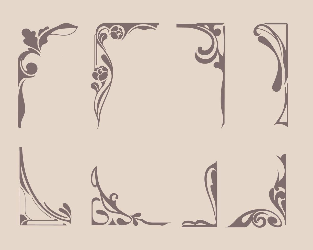 Classical decorative elements vector