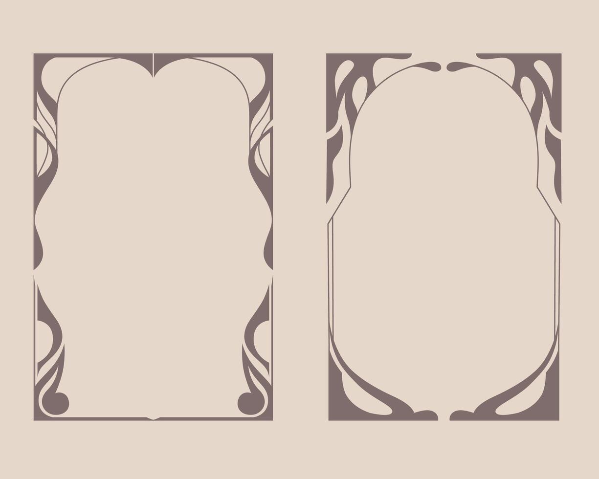 Abstract Decorative Frames vector