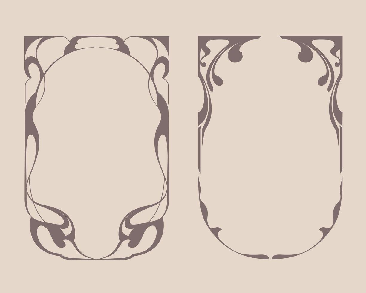 A Set of Abstract Frame Design vector