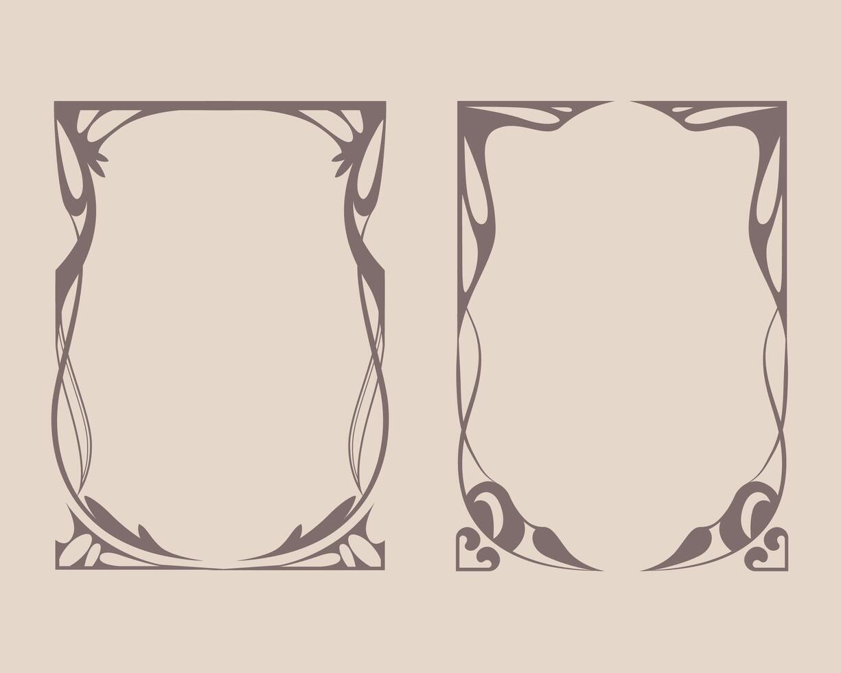 a set of classical decorative frames vector