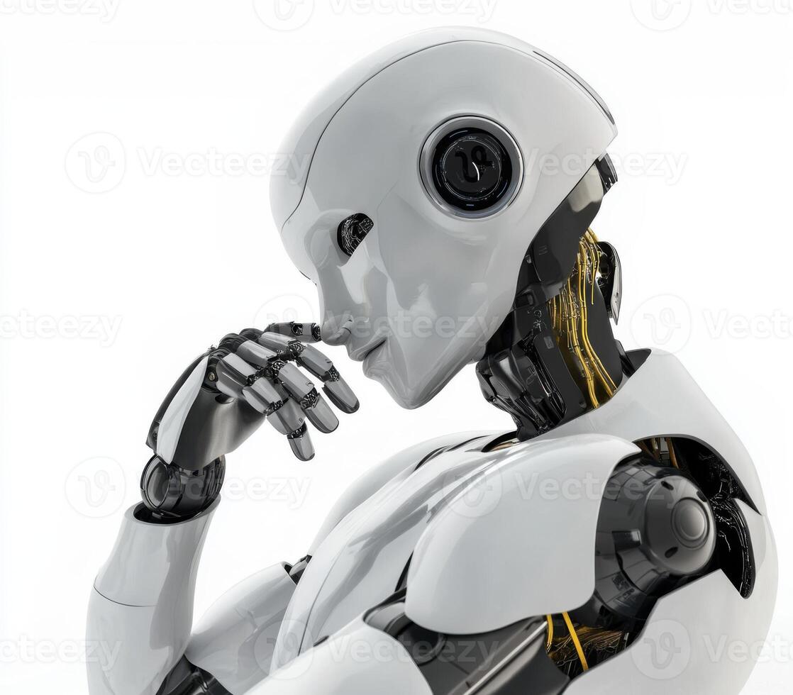 Exploration of human-like robotics and artificial intelligence concepts with intricate designs and functionality photo