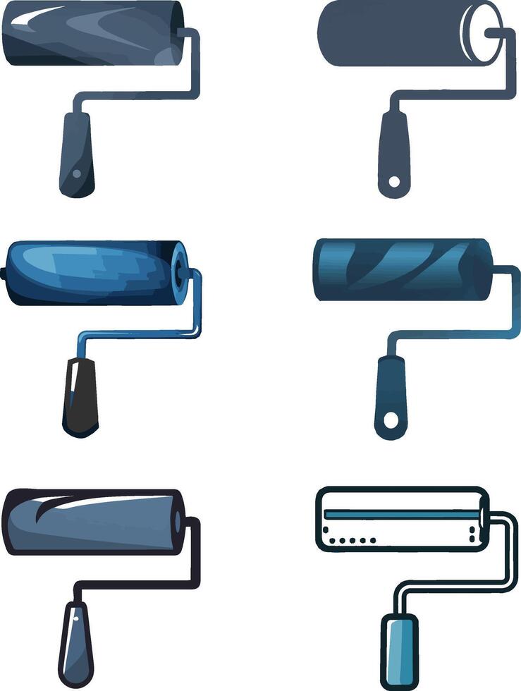 Illustration of a paint roller on white background vector