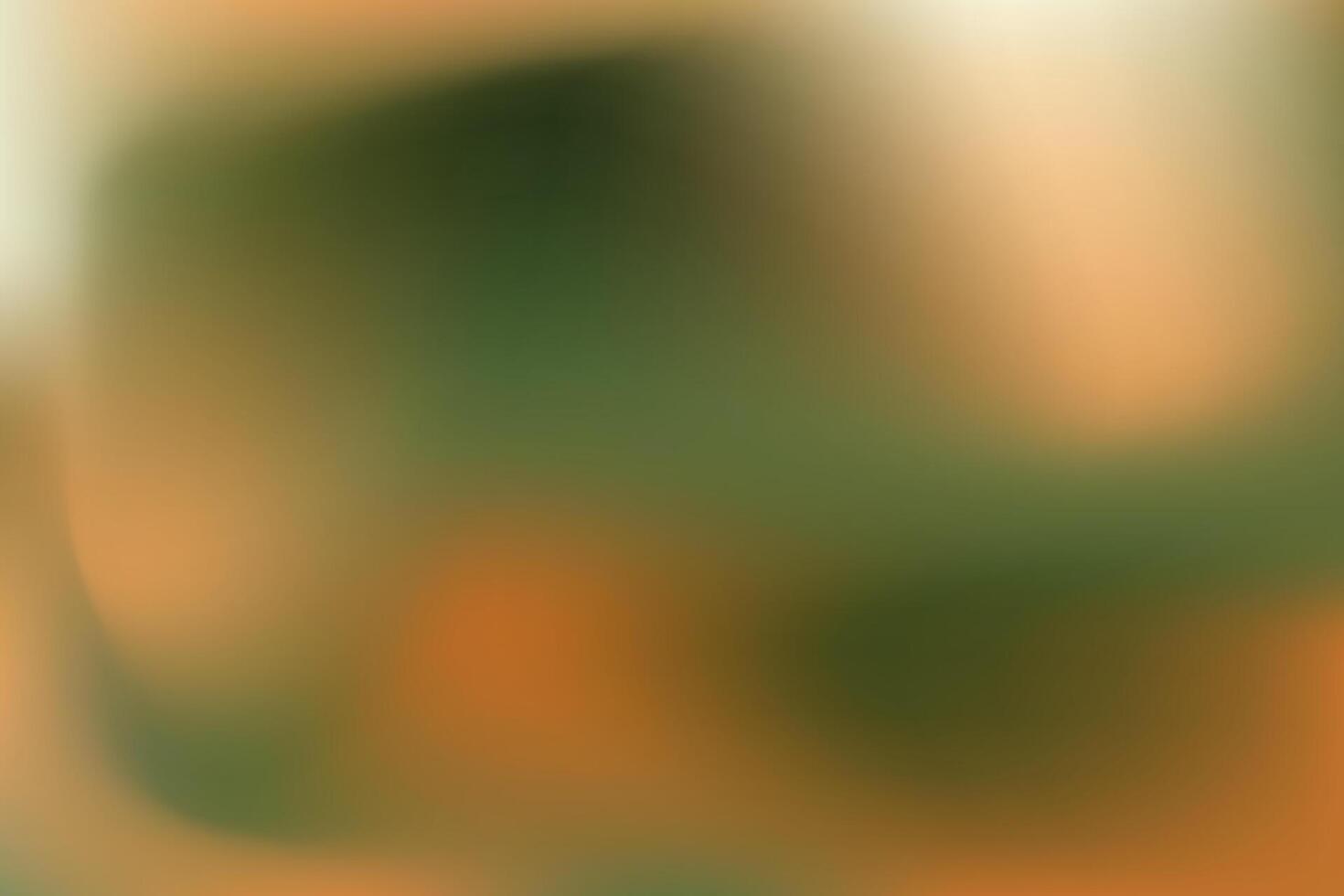 Abstract Desaturated Green and Orange Gradient with Soft Blur vector