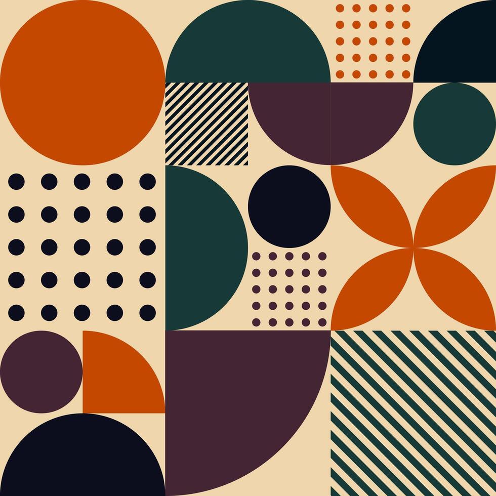 geometric pattern with dots vector