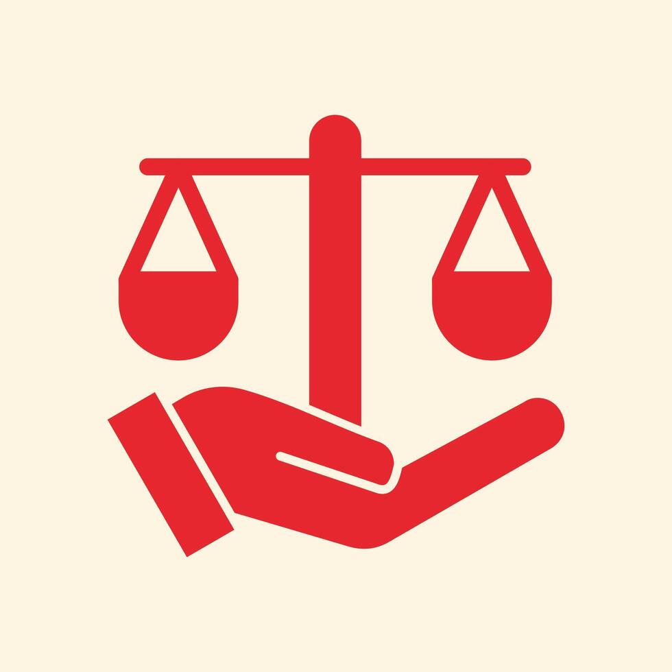 Lawyer trendy creative pretty abstract illustration colorful useful design vector