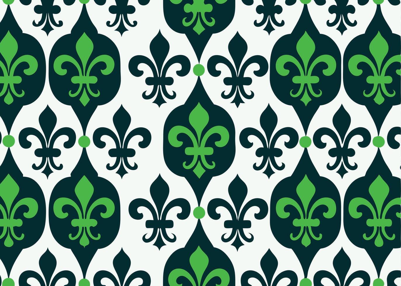 Elegant Floral Pattern in Royal Blue and White Design. vector