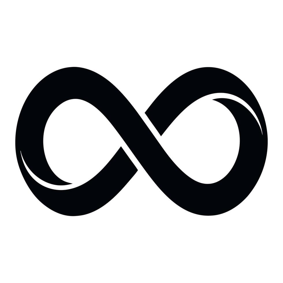 Infinity Icon Simple vector