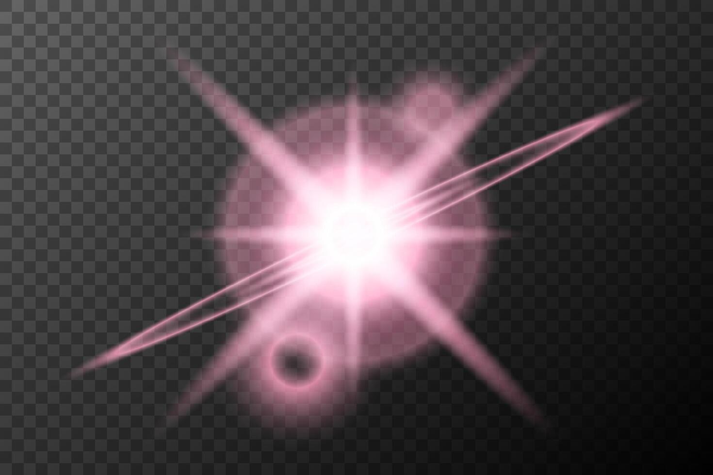 a pink glowing star on background vector