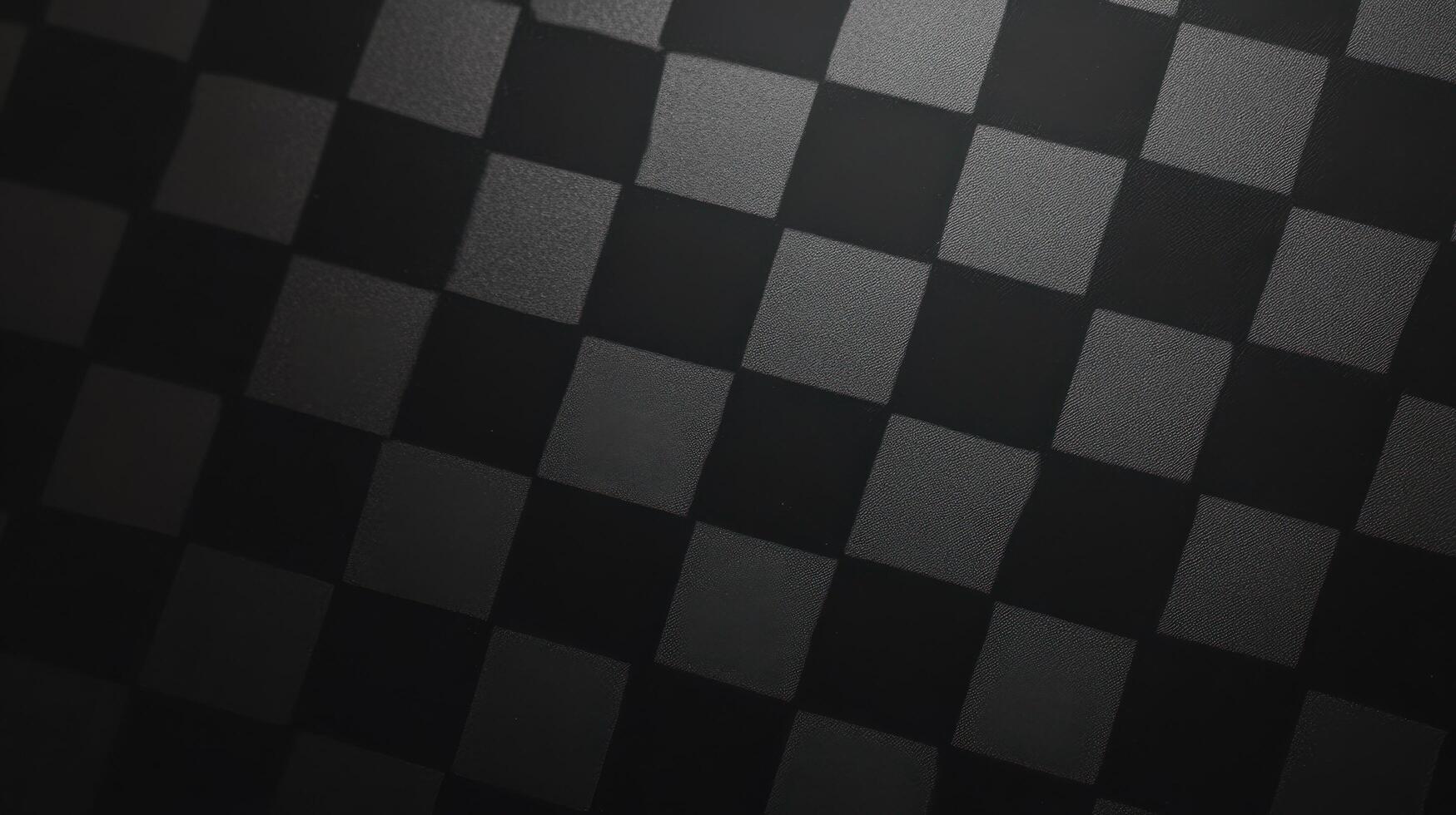 Dark checkerboard pattern creates a minimalist, elegant backdrop in a modern design setting photo