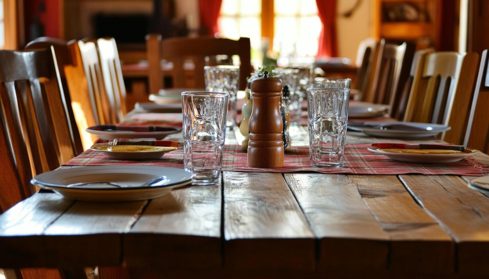 Rustic Table Warm Setting photo