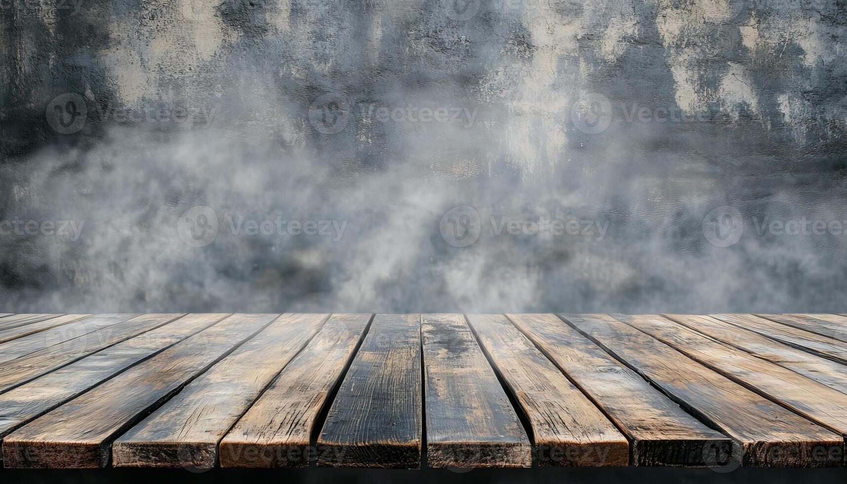 Smoky Wooden Plank Background. photo