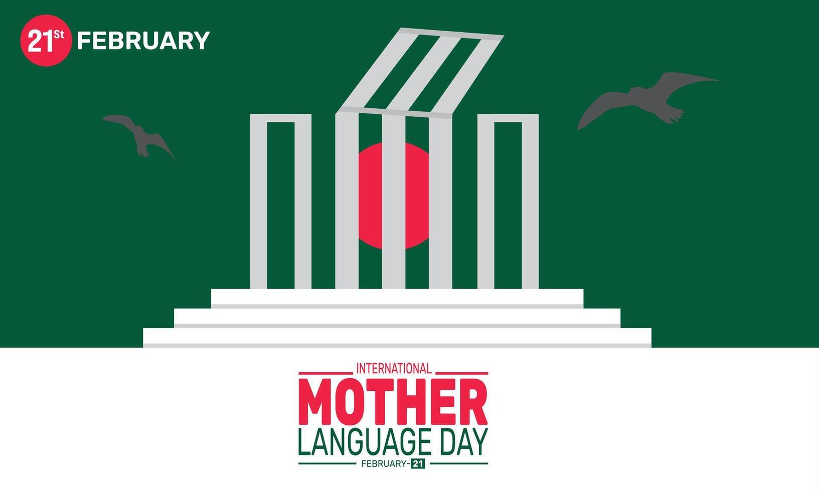 Celebrate International Mother Language Day with a design promoting linguistic diversity and cultural heritage, featuring colorful alphabets and global unity themes vector