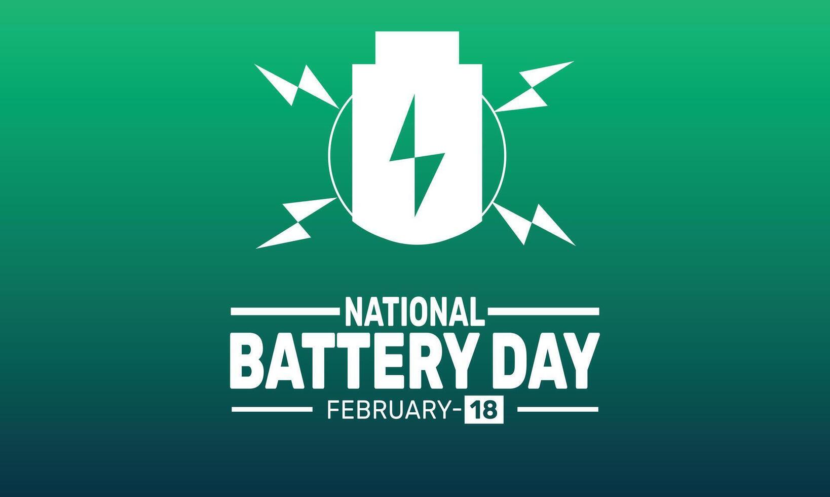 Celebrate Battery Day with a sleek design featuring modern batteries and eco-friendly themes vector