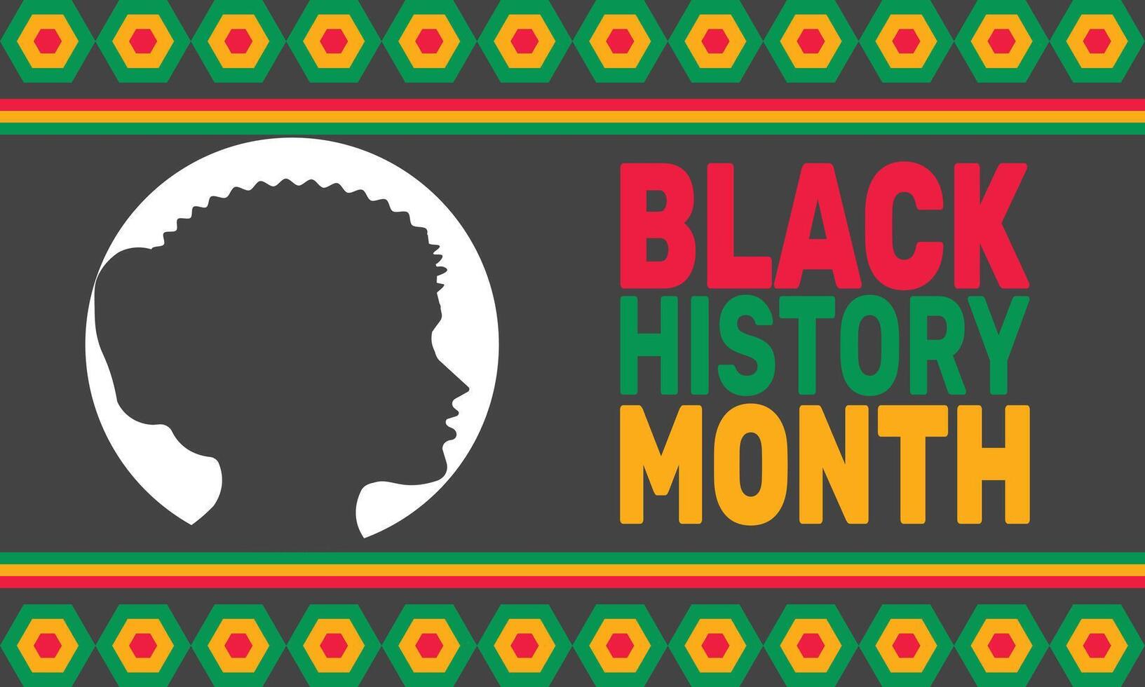 Minimalist Black History Month design with strong typography and subtle cultural patterns, celebrating heritage and diversity vector