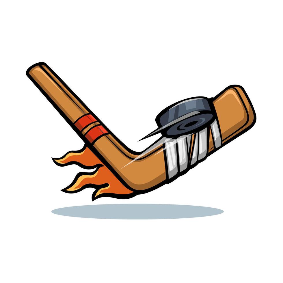 Hockey Sport Mascot Cartoon Illustration vector