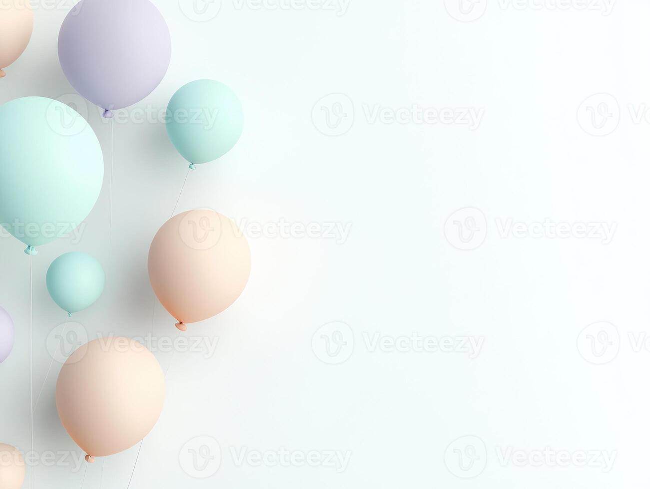 Elegant pastel balloon arrangement ideal for celebrations and events decor photo