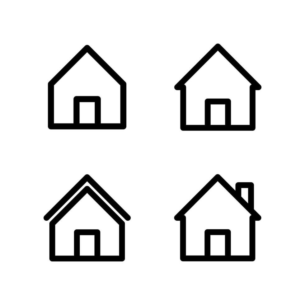 Home icon set. Icon set. vector