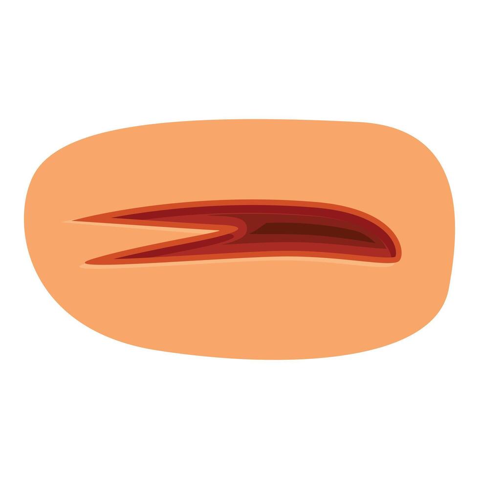 Oval peach background featuring a brown boomerang shape vector