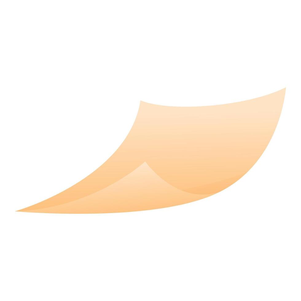 Single sheet of paper flying in the wind vector
