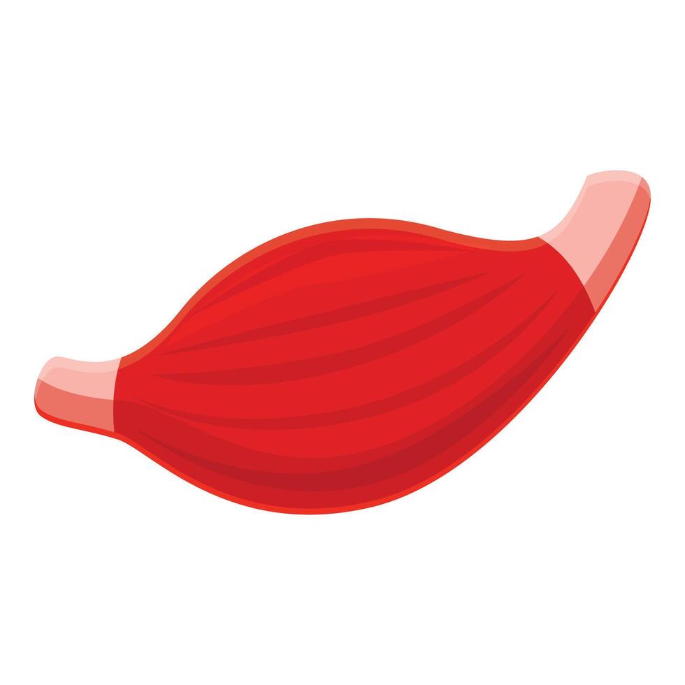 Human muscle fiber contracting and relaxing, biological structure responsible for movement vector