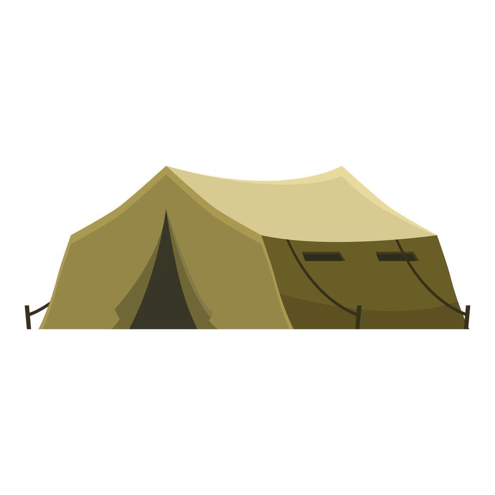 Camping tent providing shelter and rest in outdoor adventures vector