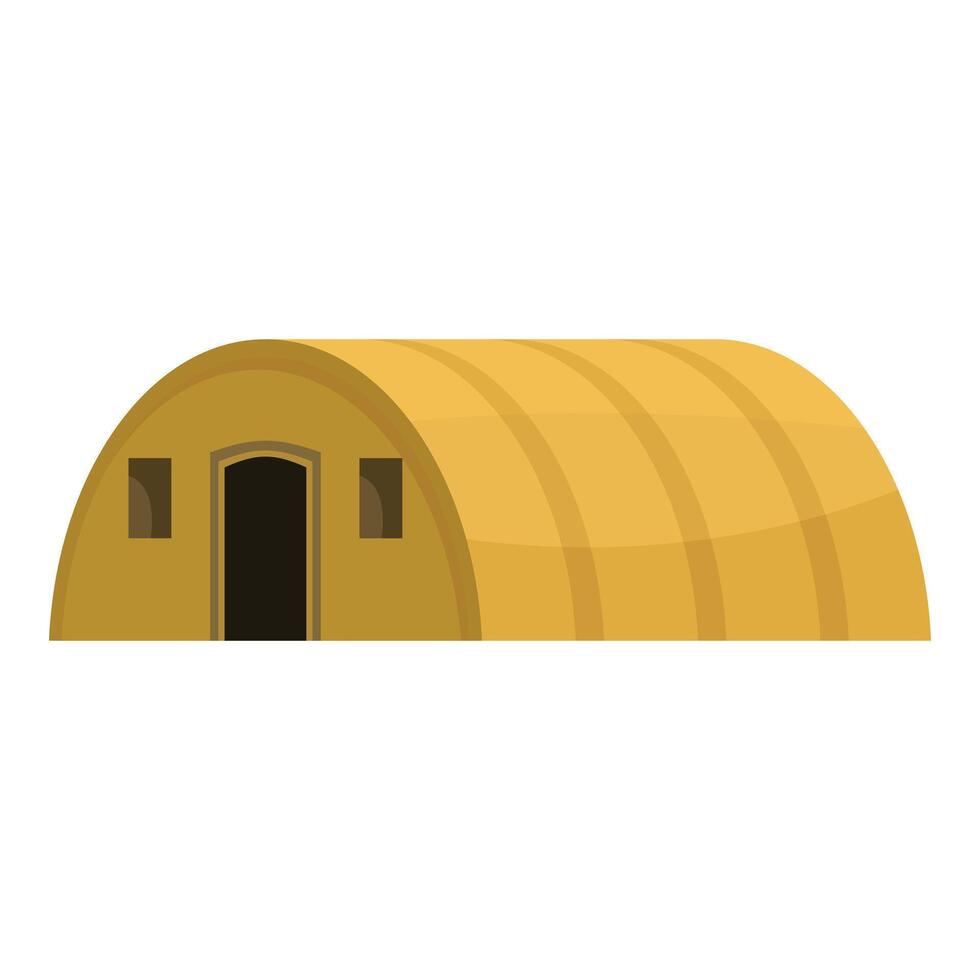 Canvas military tent is standing on white background vector
