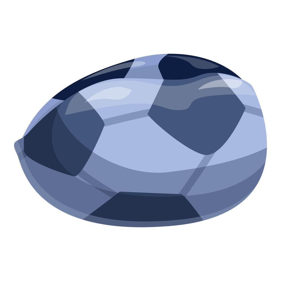 Deflated soccer ball symbolizing loss and disappointment in sport vector