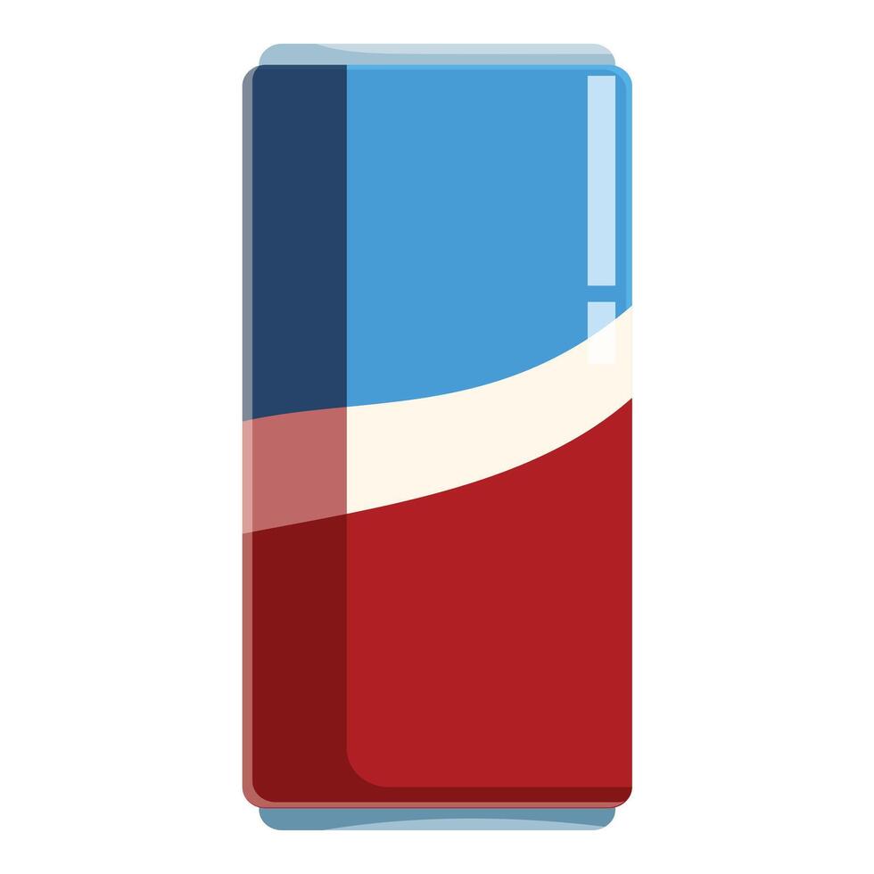 Colorful aluminum can standing on white background vector