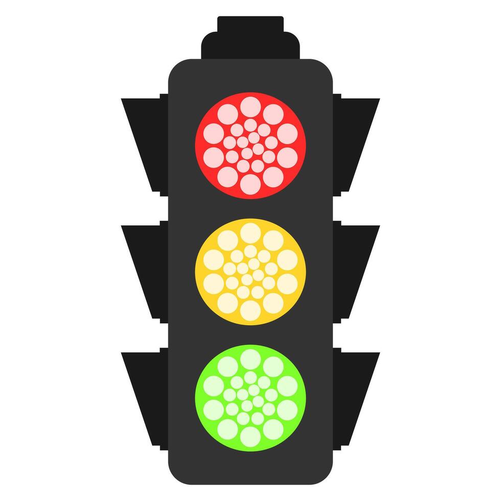 Traffic light on a white background vector
